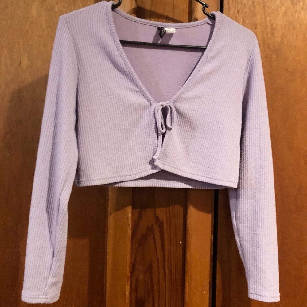 Y2K Lilac Cardigan